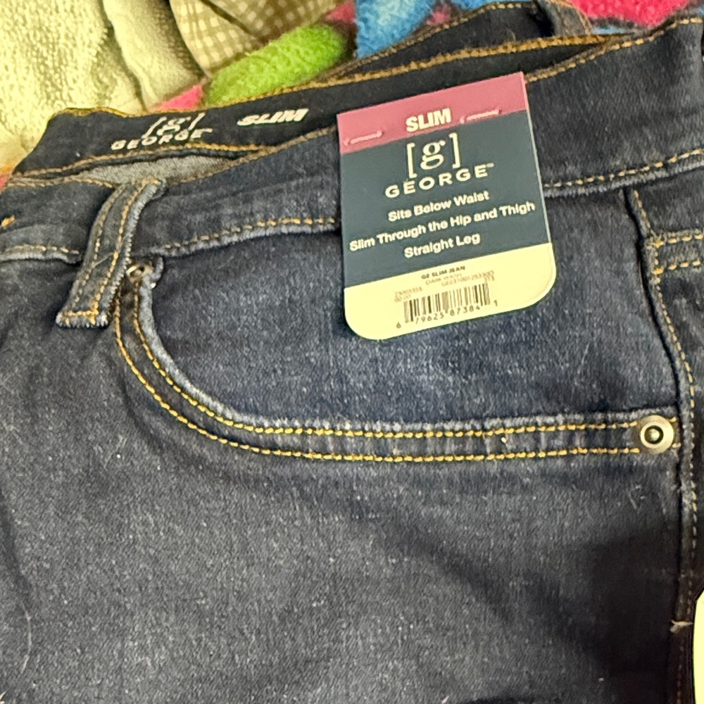 George Dark Denim Slim Jeans
